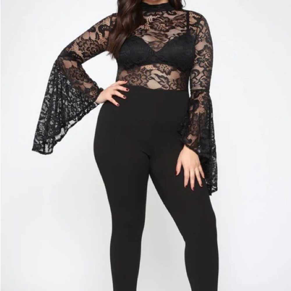 Fashion Nova Fame Monster Lace Jumpsuit
